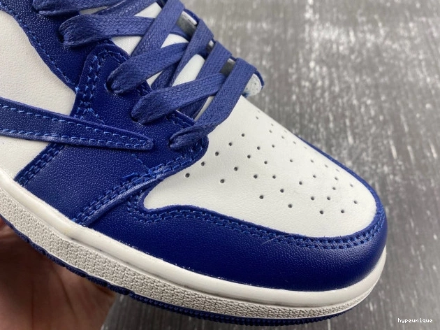 HYPE AIR JORDAN OFF-WHITE CUSTOM TRAVIS SCOTT 1 X DM7890-101 X 0704